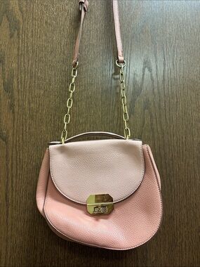 Charming Charlie Pink Convertible Chain Strap Crossbody Bag